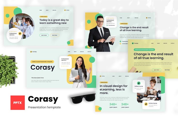 在线教育课程设计教学PPT模板 - 顶尖PPT