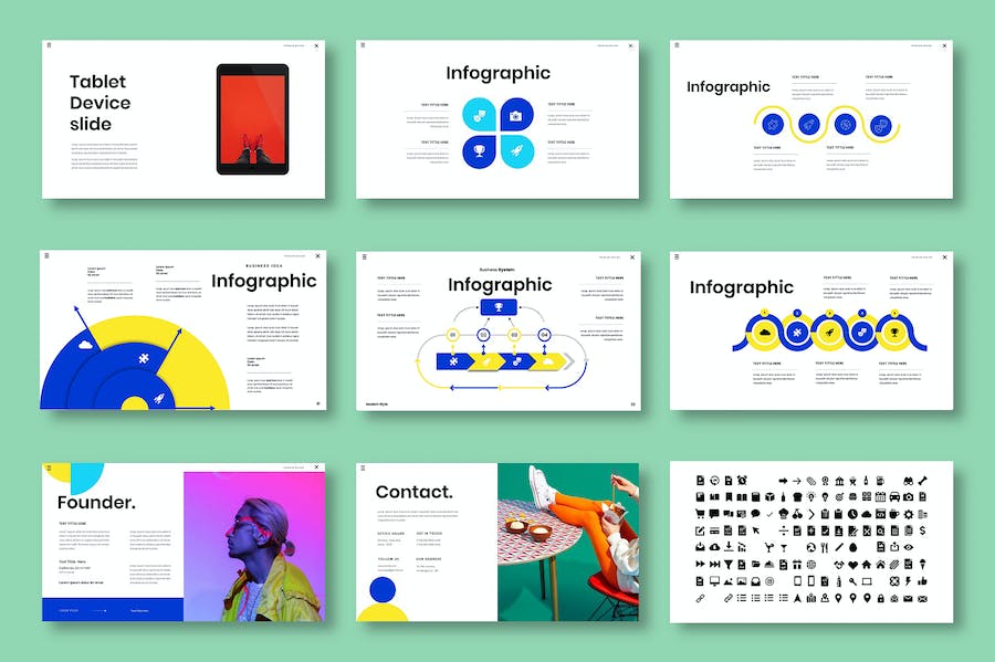 商务业务团队协作管理Keynote模板 - 顶尖PPT