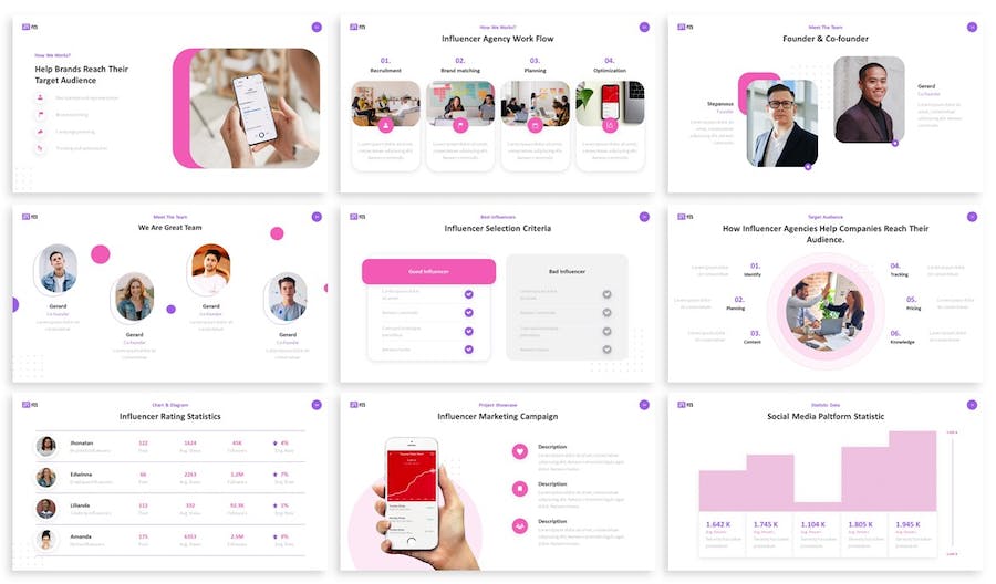 有影响力的人物或机构PPT模板 - 顶尖PPT