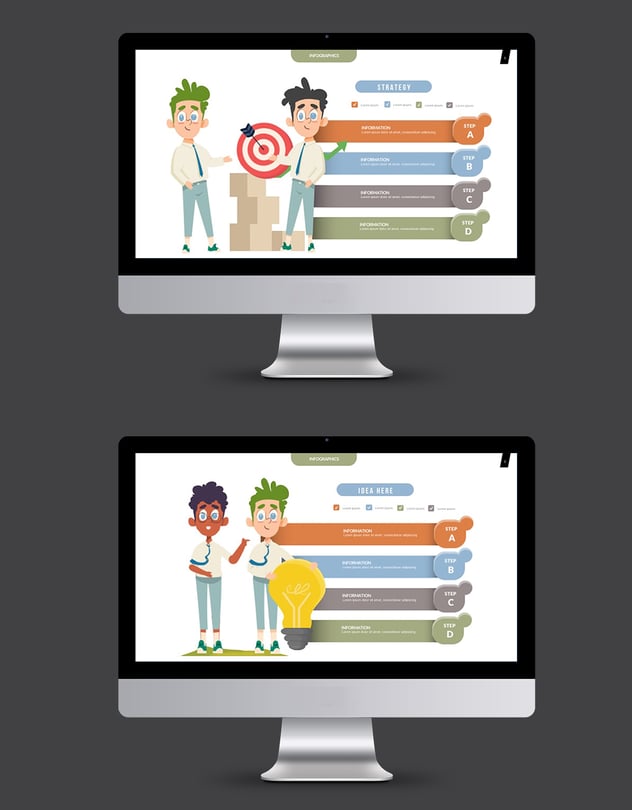 创意金融插画图形PPT模板 - 顶尖PPT