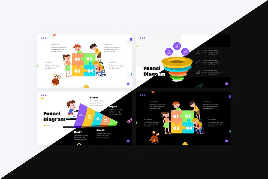 创意儿童启蒙教育keynote模板 - 顶尖PPT