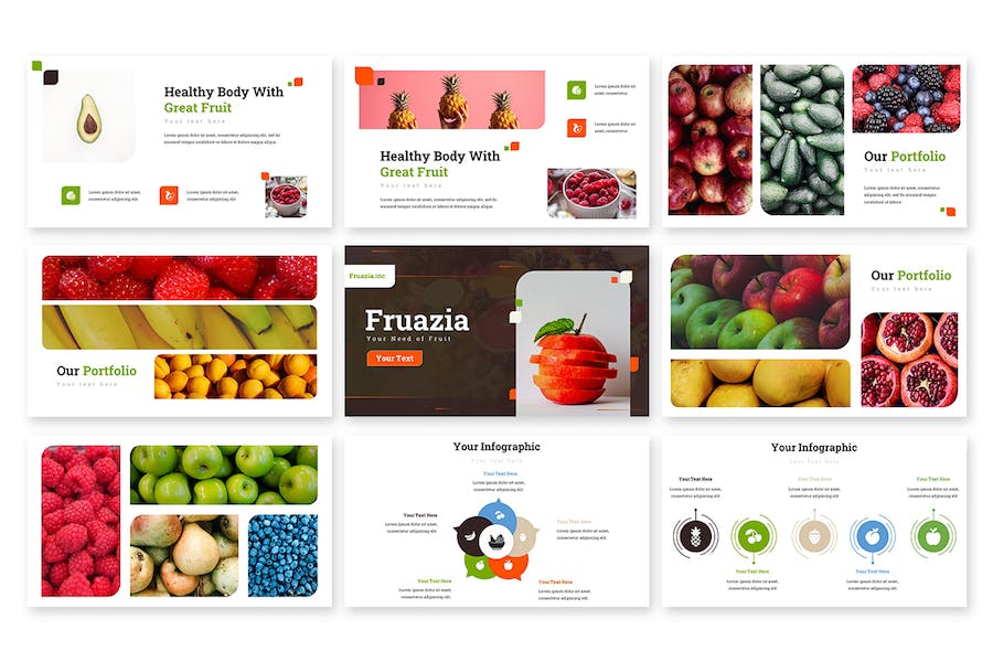 新鲜水果市场分析报告keynote模板 - 顶尖PPT
