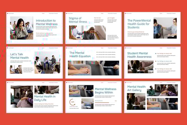 心理健康咨询治疗服务介绍PPT模板 - 顶尖PPT