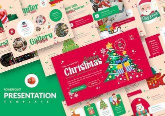 圣诞节主题演讲展示活动方案PPT模板 - 顶尖PPT