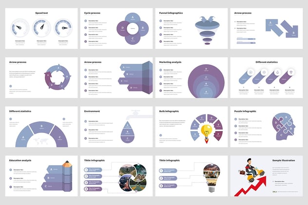 公司年度报告信息图表提案keynote模板 - 顶尖PPT