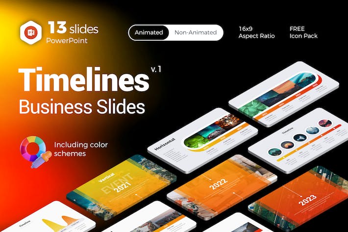 企业发展时间表信息图表PPT模板 - 顶尖PPT