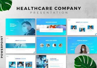 医疗康复医疗保健流感支原体预防PPT模板 - 顶尖PPT