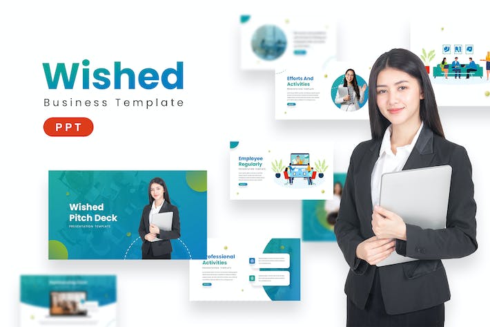 愿望清单目标规划管理PPT模板 - 顶尖PPT