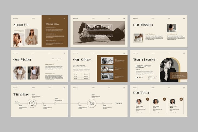 复古风格视觉特效展示主题Keynote模板 - 顶尖PPT