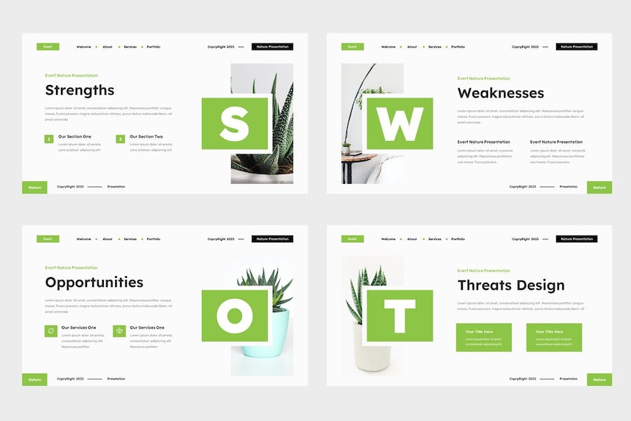 极简自然生态主题Keynote模板 - 顶尖PPT