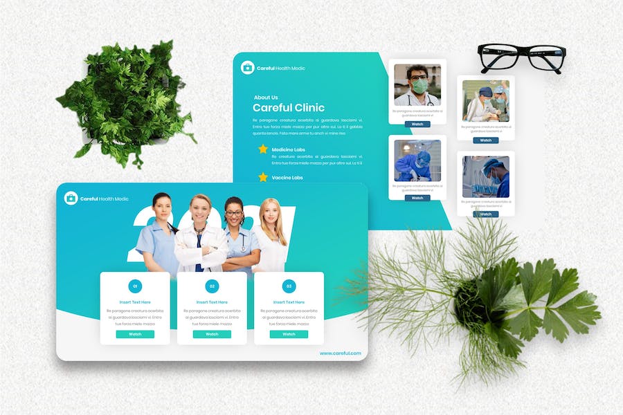 医疗护理健康知识Keynote模板 - 顶尖PPT