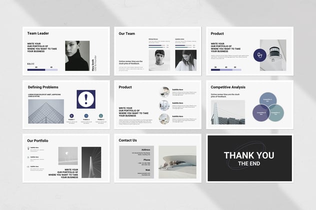 商业计划书战略规划Keynote模板 - 顶尖PPT