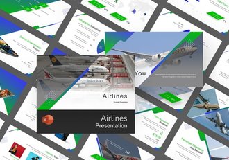 航空公司品牌形象运营宣传PPT模板 - 顶尖PPT