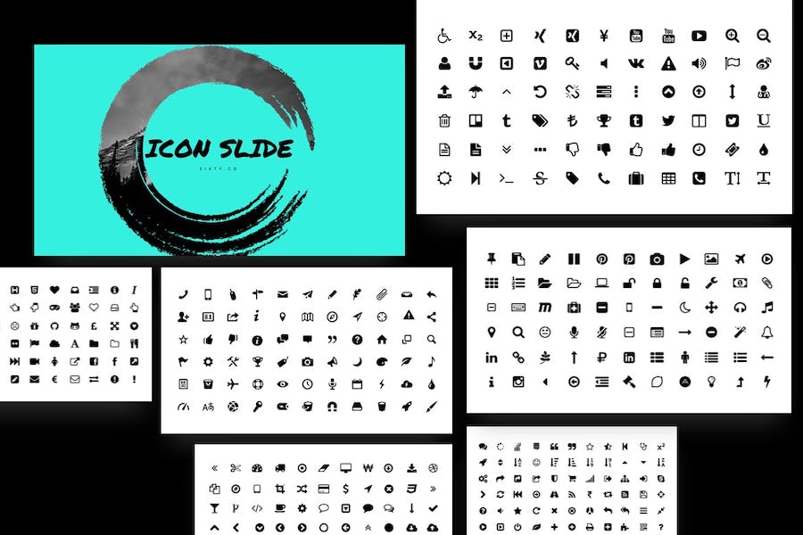 极简创意画笔keynote模板 - 顶尖PPT