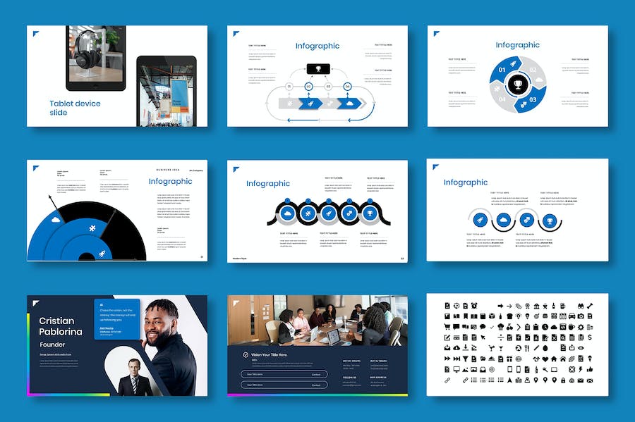 商业企业发展规划介绍Keynote模板 - 顶尖PPT