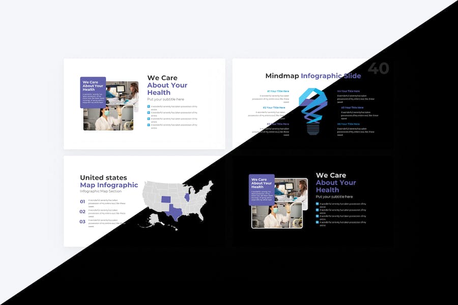 蓝色现代医学公司介绍研究成功汇报PPT模板 - 顶尖PPT