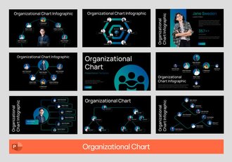 组织结构图企业架构设计PPT模板 - 顶尖PPT