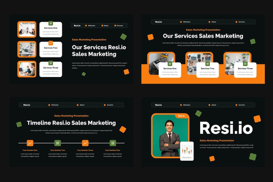 销售市场讲述展示推介方案Keynote模板 - 顶尖PPT