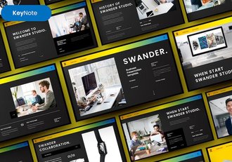 商业企业项目合作推介Keynote模板 - 顶尖PPT