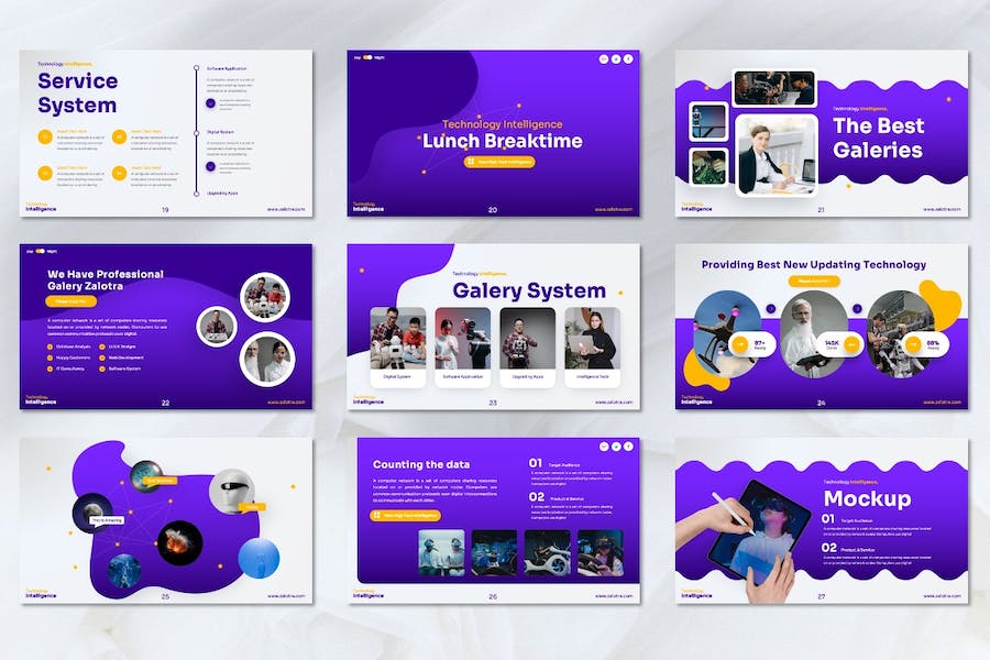 科技技术创新解决方案PPT模板 - 顶尖PPT