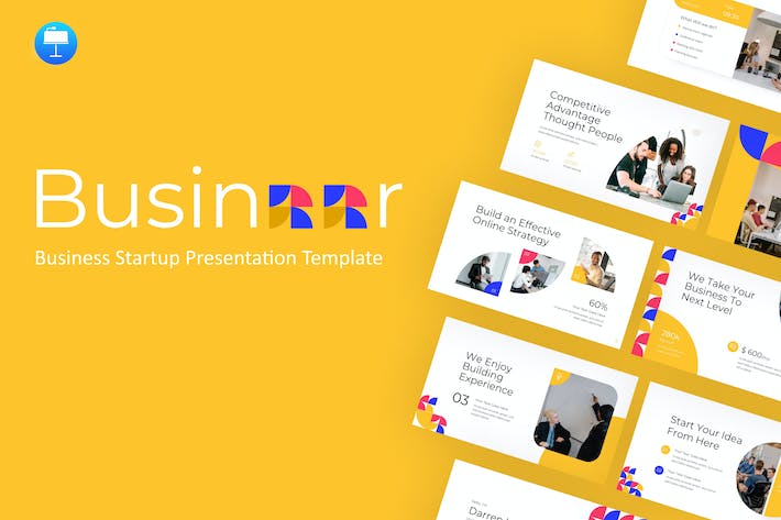 初创企业主题演讲keynote模板 - 顶尖PPT
