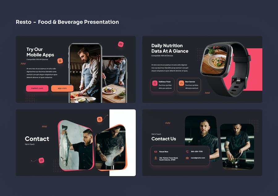 餐饮食品行业运营管理讲座Keynote模板 - 顶尖PPT