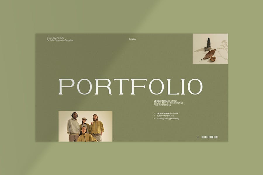 设计作品集项目展示文件夹PPT模板 - 顶尖PPT