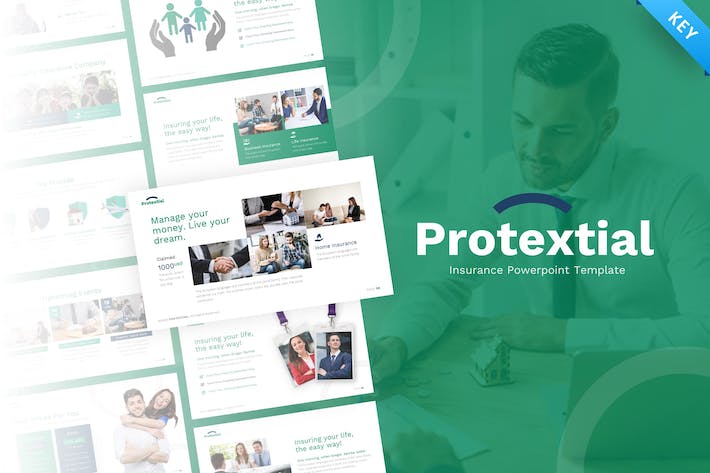 保险公司业务推广合作keynote模板 - 顶尖PPT