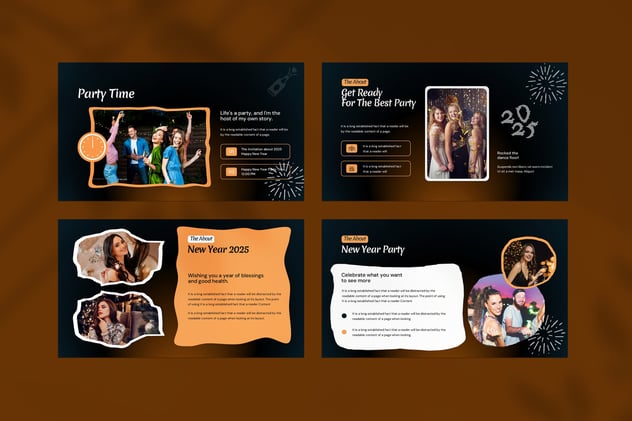 新年快乐节日祝福keynote模板 - 顶尖PPT