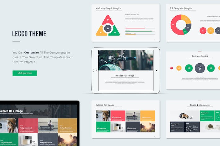 简约创意商务风格数据图形keynote模板 - 顶尖PPT