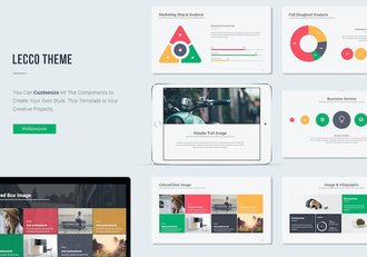 简约创意商务风格数据图形keynote模板 - 顶尖PPT
