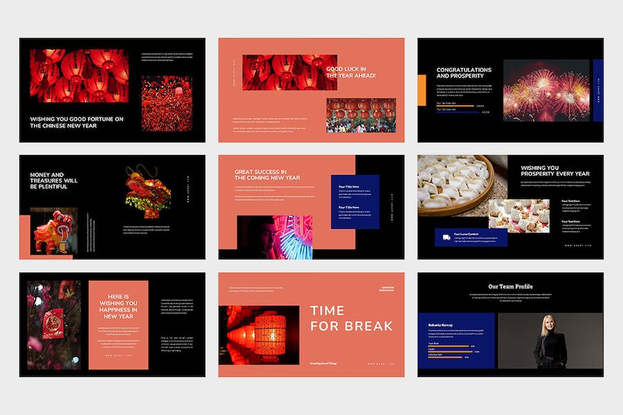 中国农历新年文化习俗国际传播推广PPT模板 - 顶尖PPT