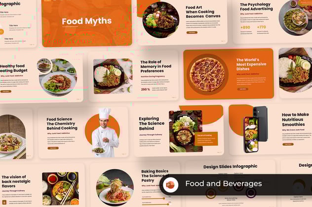 食品和饮料主题PPT模板 - 顶尖PPT
