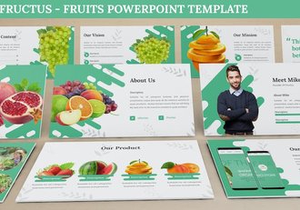 水果果实种植销售市场推广PPT模板 - 顶尖PPT
