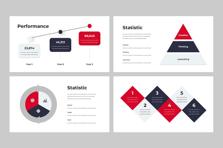 商务贸易数据报表图形图表PPT模板 - 顶尖PPT