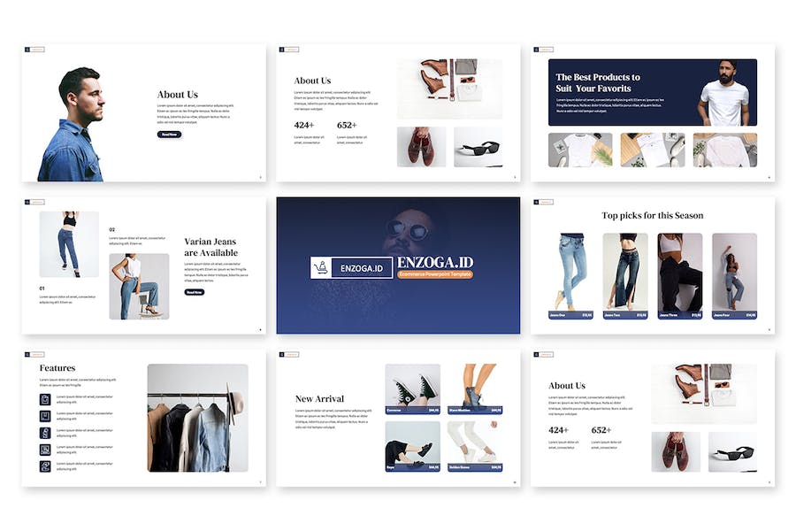 男士服装电子商务市场分析keynote模板 - 顶尖PPT