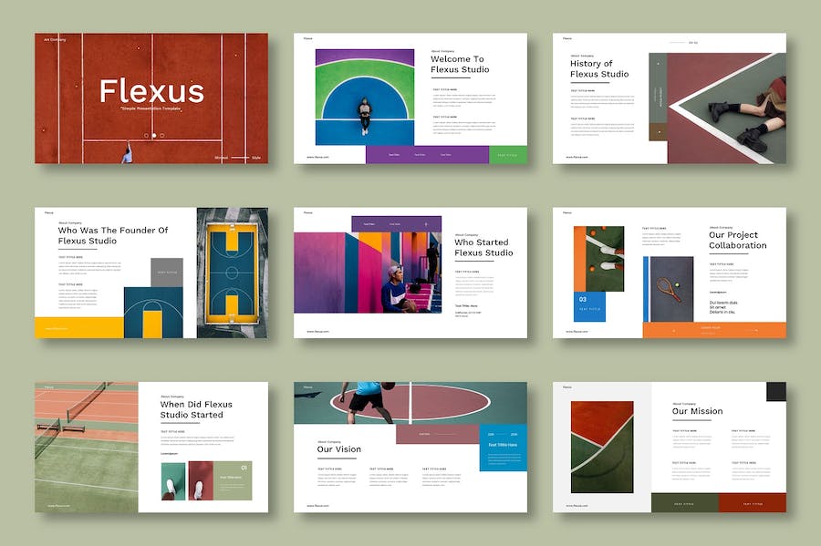 灵活商务企业服务展示PPT模板 - 顶尖PPT