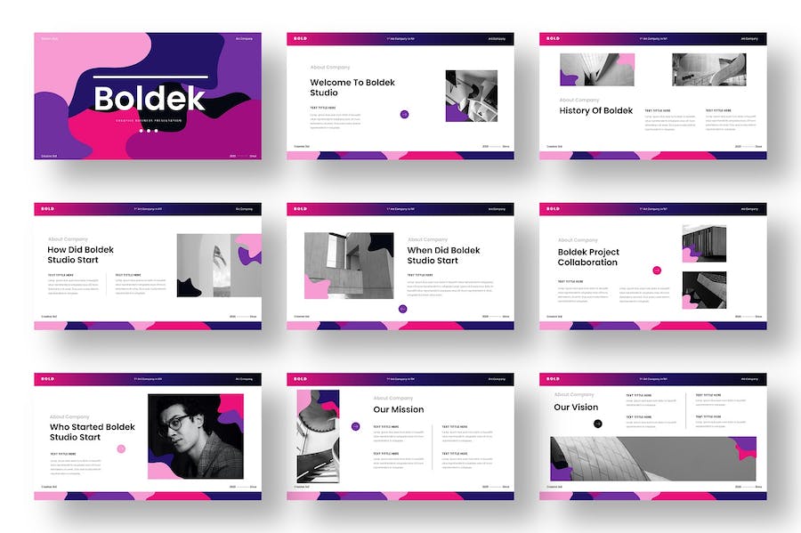 时尚品牌商务营销推广PPT模板 - 顶尖PPT