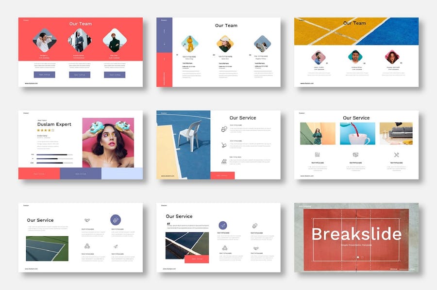 创意商务风格设计展示PPT模板 - 顶尖PPT