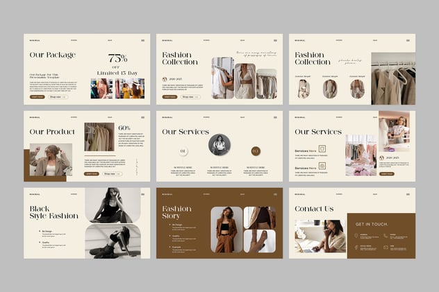 复古风格视觉特效展示主题Keynote模板 - 顶尖PPT