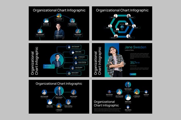 组织结构图企业架构设计PPT模板 - 顶尖PPT