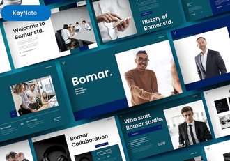 欧美商务团队展示keynote模板 - 顶尖PPT