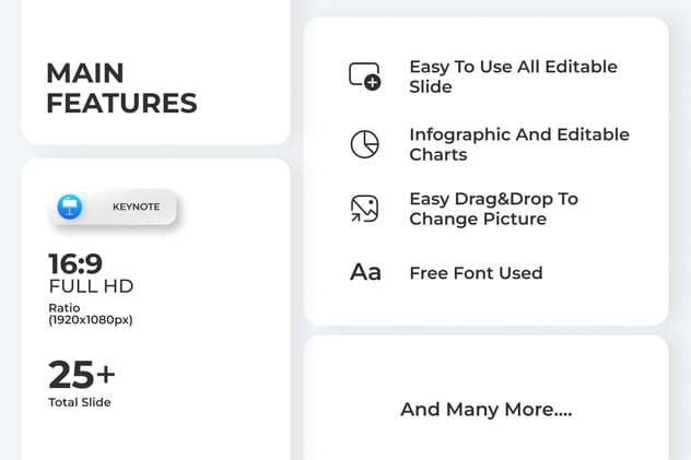 冰淇淋主题圆环数据分析图形keynote模板 - 顶尖PPT