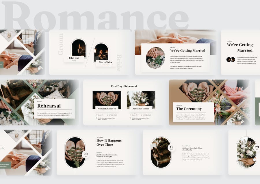 浪漫婚礼主题演讲方案Keynote模板 - 顶尖PPT