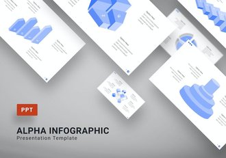 3D立体金字塔图形PPT模板 - 顶尖PPT