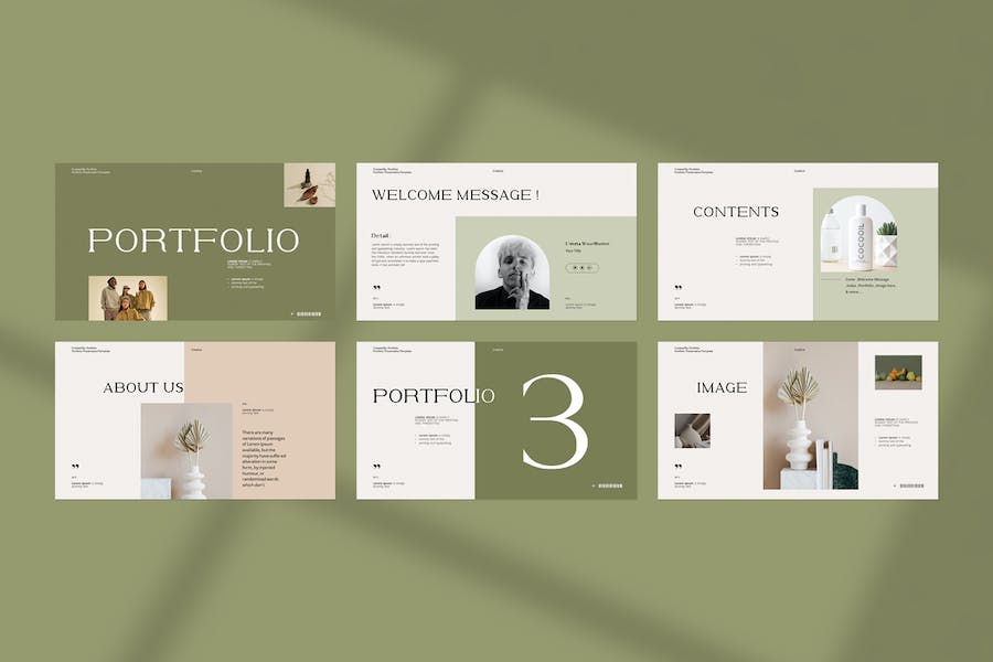 设计作品集项目展示文件夹PPT模板 - 顶尖PPT