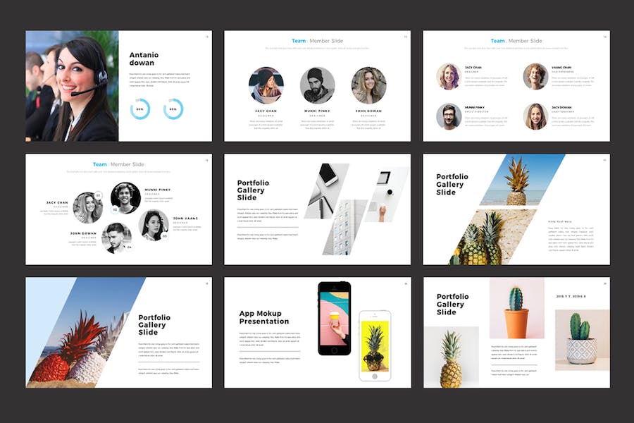 极简高级感通用商务汇报PPT模板 - 顶尖PPT