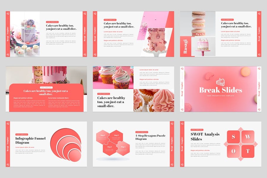 餐饮甜品讲述展示品牌推广运营PPT模板 - 顶尖PPT