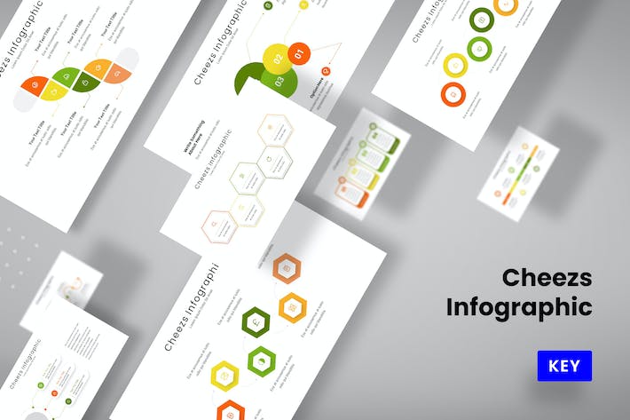 时间线流程图信息图表keynote模板 - 顶尖PPT