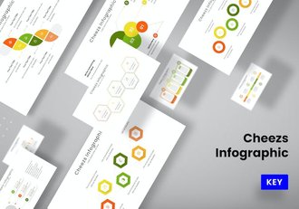 时间线流程图信息图表keynote模板 - 顶尖PPT